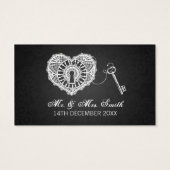 Clé Élégante du bon de boisson à mon coeur Noir (Dos)