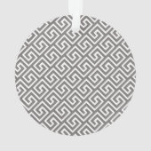 Clé grecque classique Carré Motif Swirl (dos)
