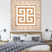 Clé grecque Motif blanc toile design Imprimer (Insitu(Chambre))
