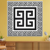 Clé grecque Motif noir toile design Imprimer (Insitu(Salon))