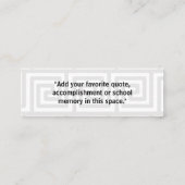 Clé grise 2 d'insertion de dernière année de carte (Dos)