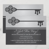 Clé - Invitation de la nouvelle Faire-part de la m (Devant / Derrière)