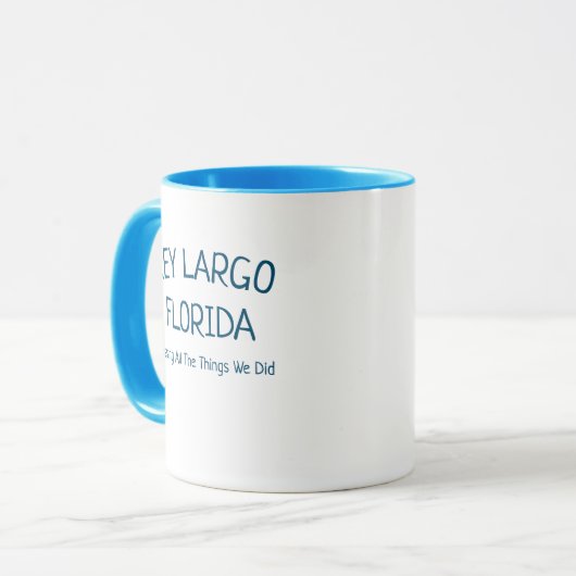 Clé Largo Floride café Mug (Devant gauche)