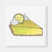Clé Lime Keylime Pie Slice Dessert Aimant alimenta (Devant)