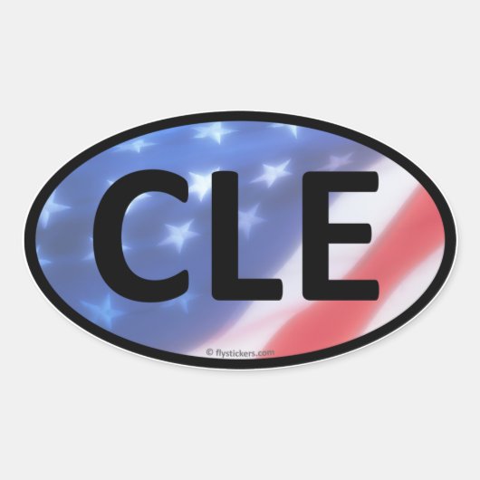 CLE Oval Sticker (Voorkant)