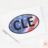 CLE Oval Sticker (Envelop)