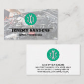 Clé | Services Auto | Carte de visite de baie mote (Devant / Derrière)