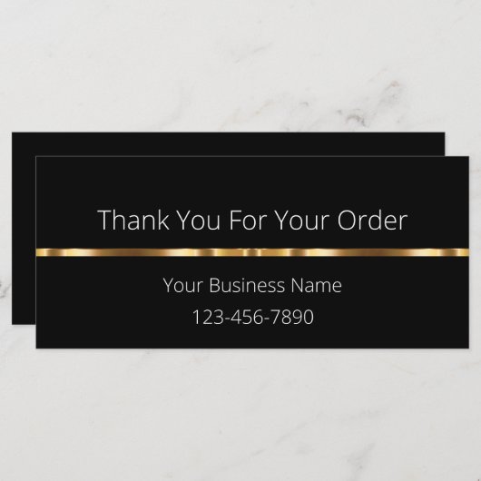 Clé Simple Client Merci Cartes Design (Devant / Derrière)