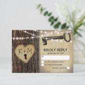 Clé squelette gothique rustique et réponse Tree He (Debout devant)