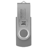 Clé USB Ajoutez votre monogramme professionnel d'affaires (Devant (Vertical))