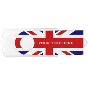 Clé USB Clavier USB pivotant du drapeau britannique Union 