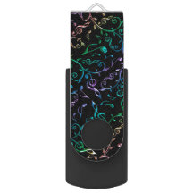 Commande psychédélique d'instantané d'USB de notes