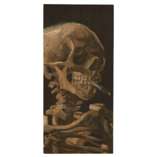 Clé USB Crâne avec brûler la cigarette Vincent van Gogh Ar