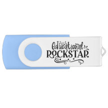 Enseignant Superhéros USB Swivel Flash Drive