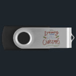 Clé USB Festive Christmas quote sticker, typography design<br><div class="desc">Festive Christmas quote sticker,  typography design</div>