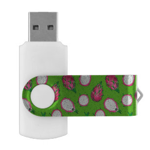 Clé USB Fruit rouge dragon vert