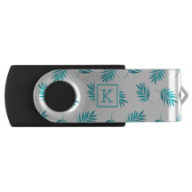 Palm tropical turquoise feuille motif
