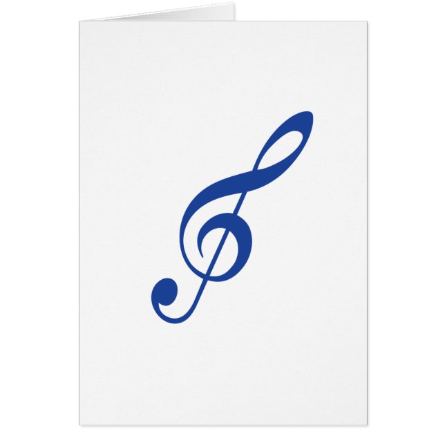 Clé violon bleu (Devant)