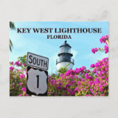 Clé West Lighthouse, Floride Carte postale (Devant)