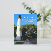 Clé West Lighthouse, Floride Carte postale (Debout devant)
