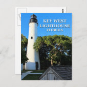 Clé West Lighthouse, Floride Carte postale (Devant / Derrière)