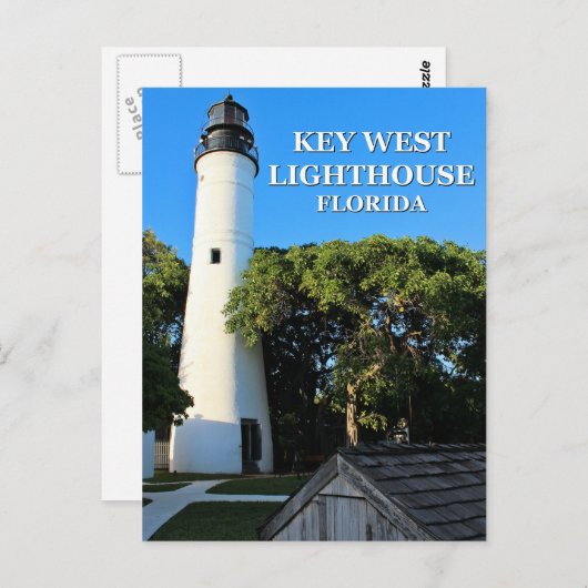 Clé West Lighthouse, Floride Carte postale (Devant / Derrière)