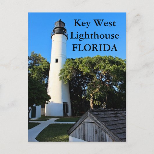 Clé West Lighthouse, Floride Carte postale (Devant)
