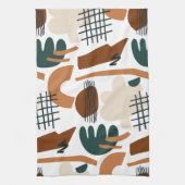Clean Abstract Boho Pattern | Modern Minimal Theedoek (Verticaal)