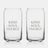 Clean and Simple "Kind Soul Energy" Blikvorm Glas (Voorkant)