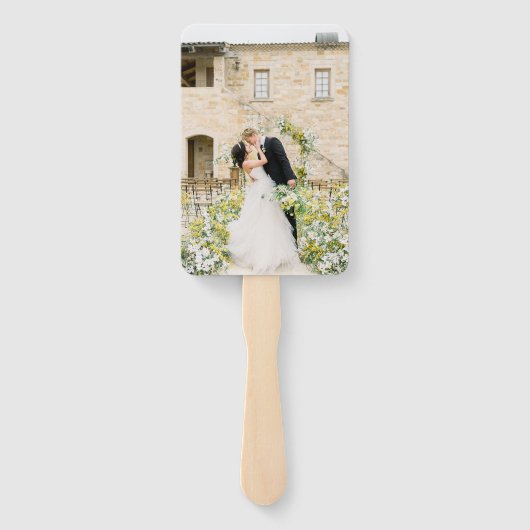 Clean Black and White Monogram Modern Wedding Handwaaier (Achterkant)