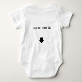 clean butt at own risk one piece  romper