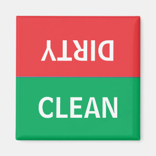 Clean Dirty Dishwaser Magnet Magneet