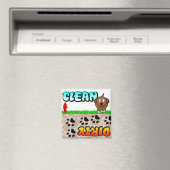 Clean Dirty Dishwasher magnet Magneet (Insitu (Vaatwasser))