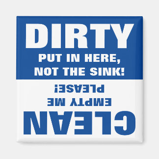 Clean Dirty Dishwasher magnet Magneet