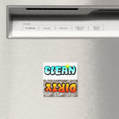 Clean Dirty Dishwasher magnet Magneet (Insitu (Vaatwasser))