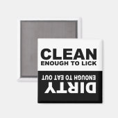 Clean Dirty Dishwasher magnet Magneet (Voorkant / Achterkant)