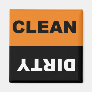 Clean Dirty Dishwasher magnet Magneet