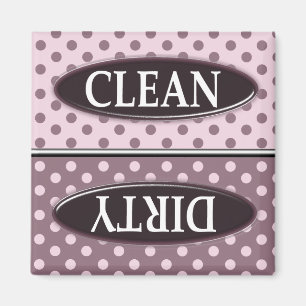 Clean Dirty Dishwasher magnet Magneet