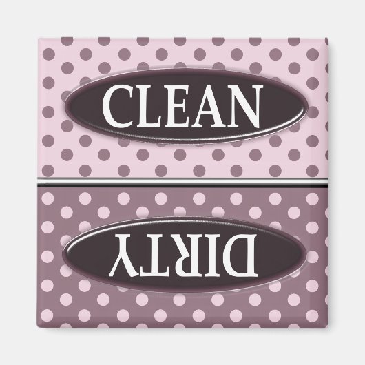 Clean Dirty Dishwasher magnet Magneet (Voorkant)