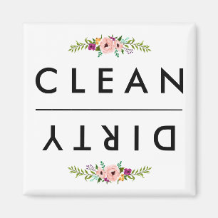 CLEAN/DIRTY Dishwasher Magnet Magneet