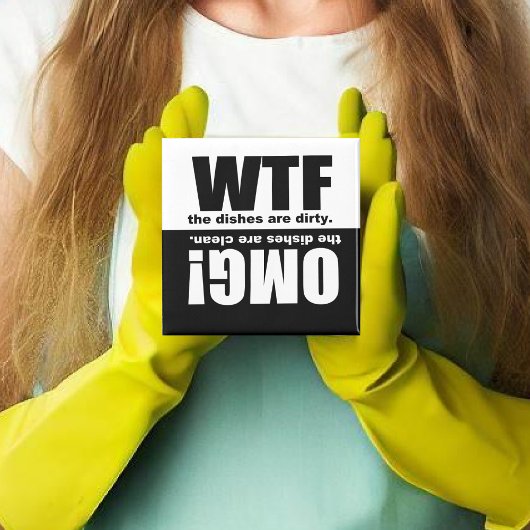 Clean Dirty Dishwasher magnet Magneet