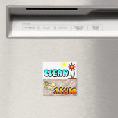 Clean Dirty Dishwasher magnet Magneet (Insitu (Vaatwasser))