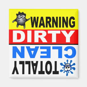 Clean Dirty Dishwasher magnet Magneet