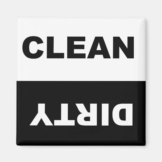 Clean Dirty Dishwasher magnet Magneet (Voorkant)
