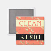 Clean Dirty Flamingo Style Dishwasmachine Magneet (Voorkant / Achterkant)