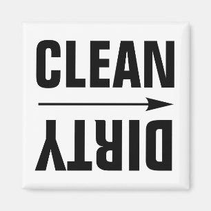 CLEAN DIRTY FRIDGE MAGNETS MAGNEET