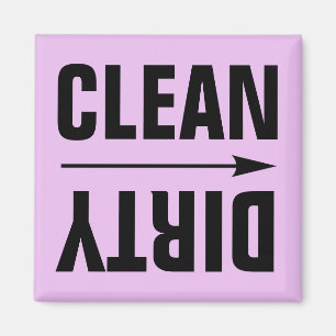 CLEAN DIRTY FRIDGE MAGNETS MAGNEET
