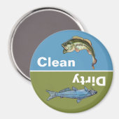 Clean Dirty Geviste wasmachine Magneet (Voorkant / Achterkant)