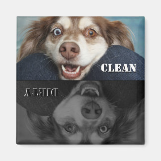 Clean Dirty Puppy Dishwasmachine Magnet Magneet