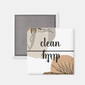 Clean Dirty Terracotta Boho Tropische wasmachine Magneet (Voorkant / Achterkant)
